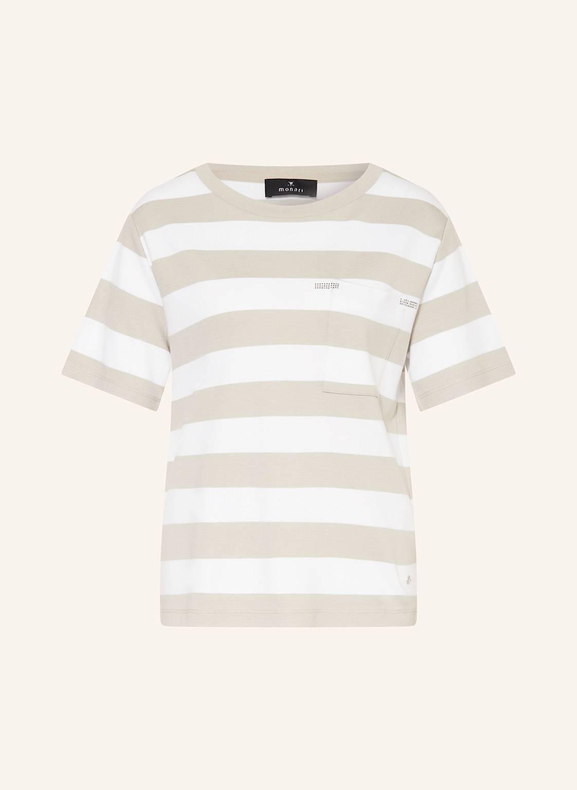 Monari T-Shirt Mit Schmucksteinen beige Monari T-Shirt Mit Schmucksteinen beige von monari