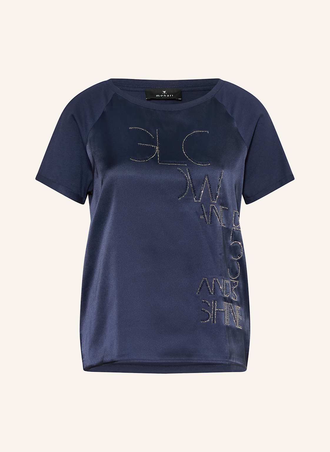 Monari T-Shirt Mit Schmucksteinen blau Monari T-Shirt Mit Schmucksteinen blau von monari