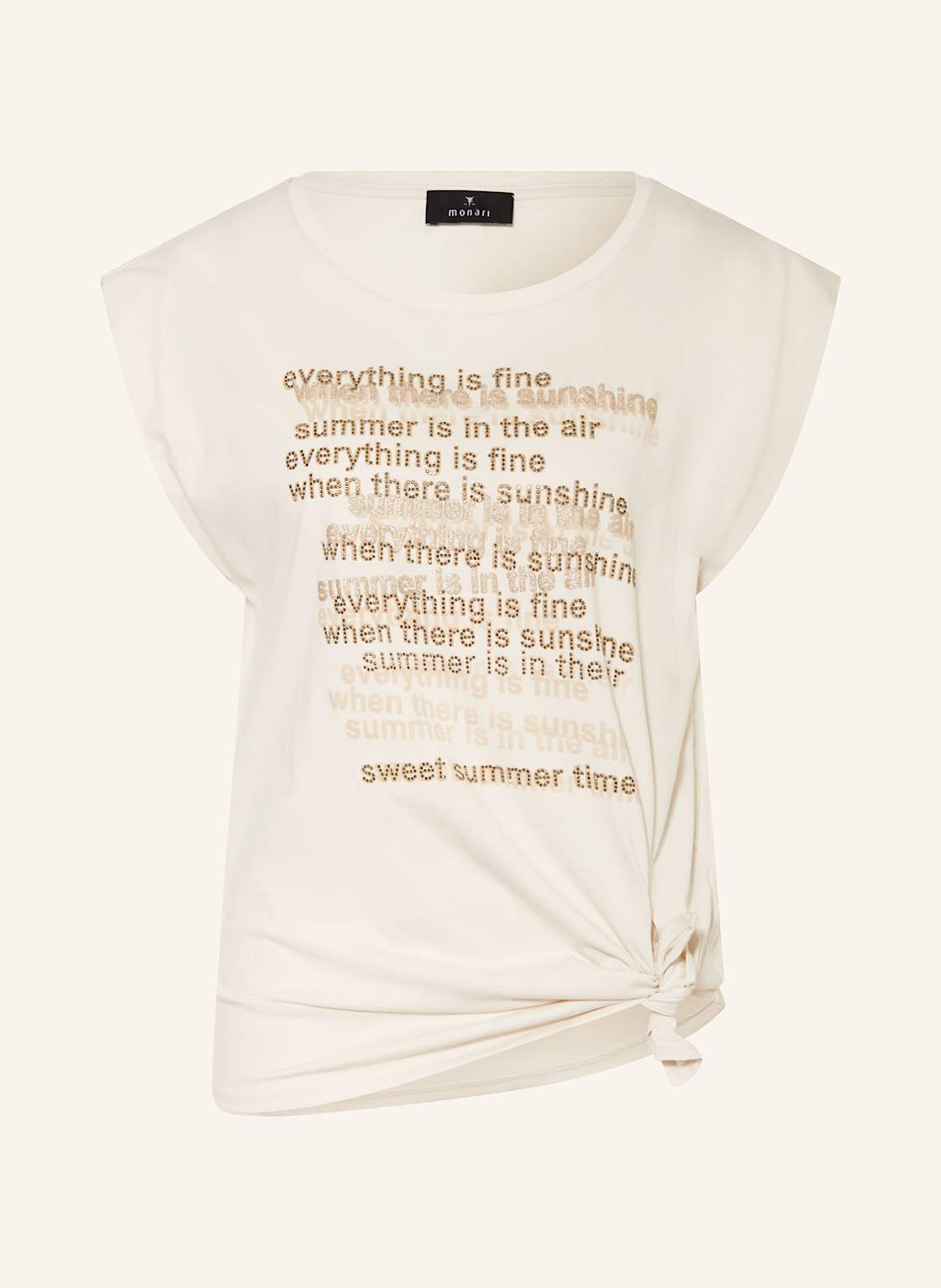Monari T-Shirt Mit Schmucksteinen grau von monari