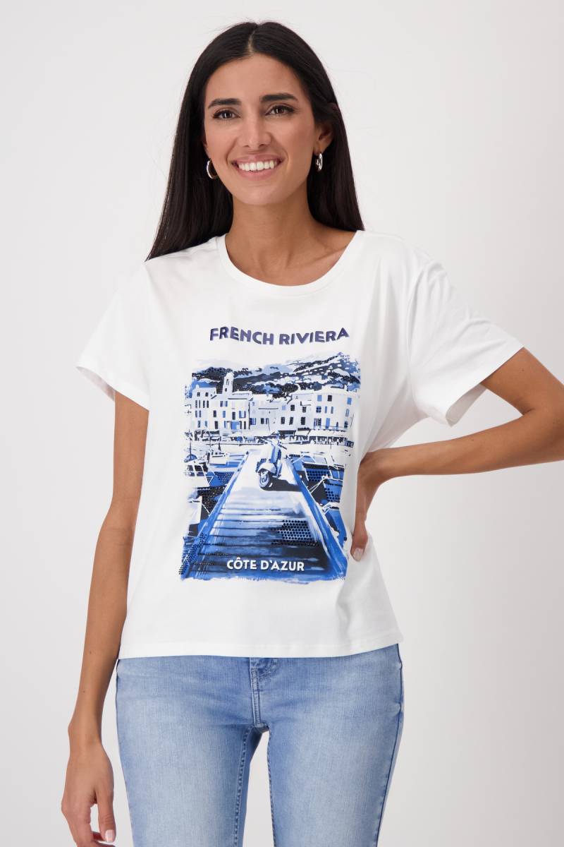 Monari T-Shirt »Shirt French Riviera«, Mit Rundhalsausschnitt von monari
