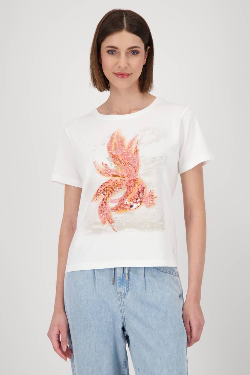Monari T-Shirt »Shirt Schmuck Goldfarbenfisch«, Mit Rundhalsausschnitt von monari