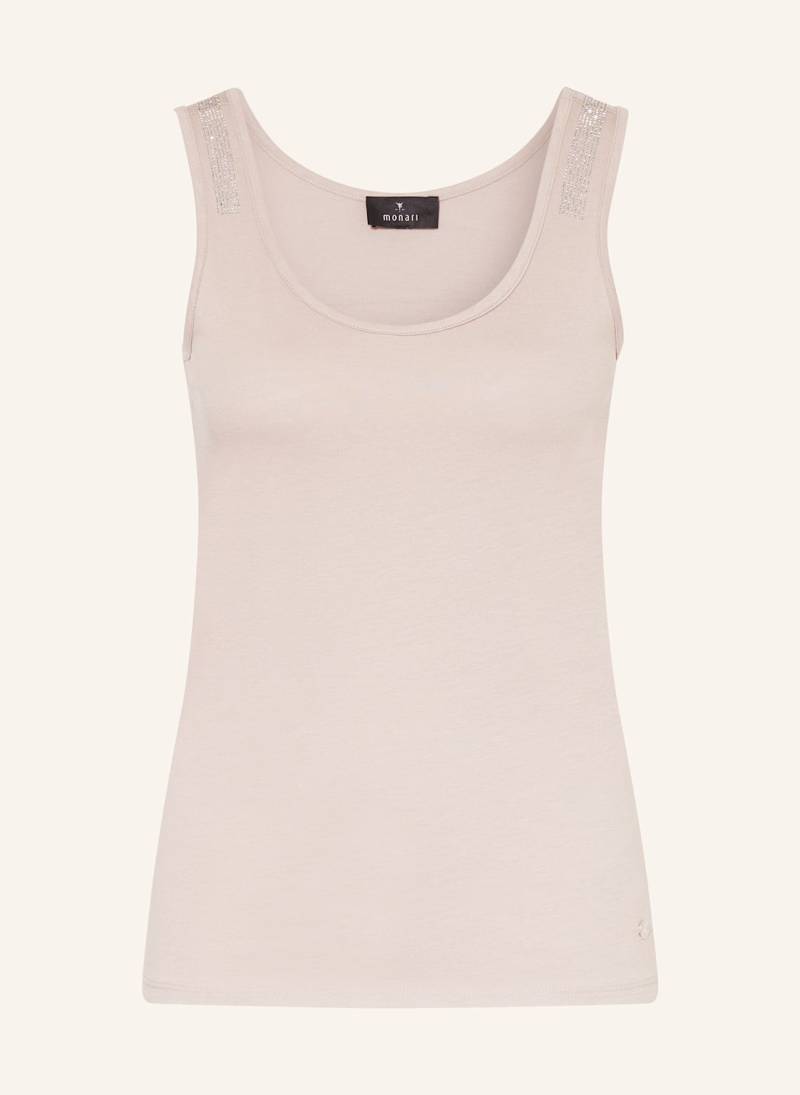 Monari Top Mit Schmucksteinen beige von monari