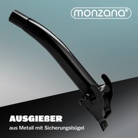 Ausgießer Schwarz Metall von monzana®