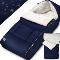 Babyfußsack Marine gefüttert Kinderwagen geeignet von monzana®