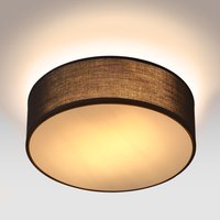 Deckenlampe Schwarz Stoff Ø30cm von monzana®