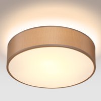 Deckenlampe Taupe Stoff Ø38cm von monzana®