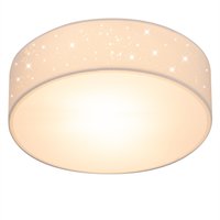 Deckenlampe Weiß Stoff Ø30cm Sternenhimmel von monzana®
