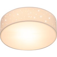 Deckenlampe Weiß Stoff Ø38cm Sternenhimmel von monzana®