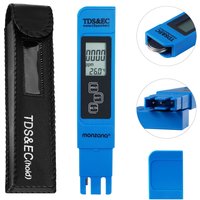 Digitaler Wassertester mit LCD Anzeige 3in1 - TDS- EC- und Temperaturmessgerät von monzana®