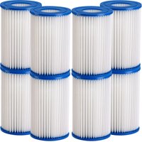 Filterkartusche 8er-Set Blau 13,8x10,5cm von monzana®
