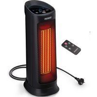 Heizlüfter MZKH2200 Schwarz Keramik 2000W von monzana®