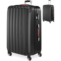 Hartschalenkoffer XL Rollen 360º Reisekoffer 90L Schwarz ABS von monzana®