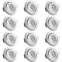 LED Einbauleuchte Krog 12er-Set Weiß von monzana®