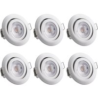 LED Einbauleuchte Krog 6er-Set Weiß von monzana®