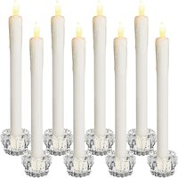 LED Tafelkerzen 8er-Set inkl Kerzenhalter von monzana®