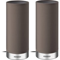 Tischlampe Jasmin 2er-Set Taupe Dimmbar von monzana®