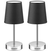 Tischlampe Lumière 2er-Set Anthrazit 32x13x13cm von monzana®