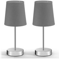 Tischlampe Lumière 2er-Set Grau von monzana®