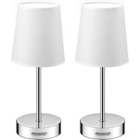 Tischlampe Lumière 2er-Set Weiß 32x13x13cm von monzana®