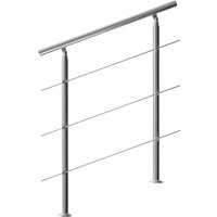 Treppengeländer Edelstahl 100cm 3 Streben von monzana®