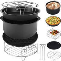 Zubehör-Set Heißluftfritteuse 8-tlg 3,6L von Deuba®