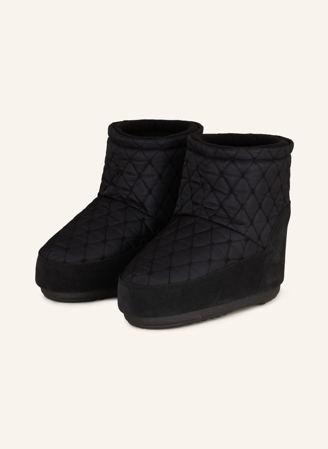 Moon Boot Moon Boots Icon Low Nolace Quilted schwarz von moon boot