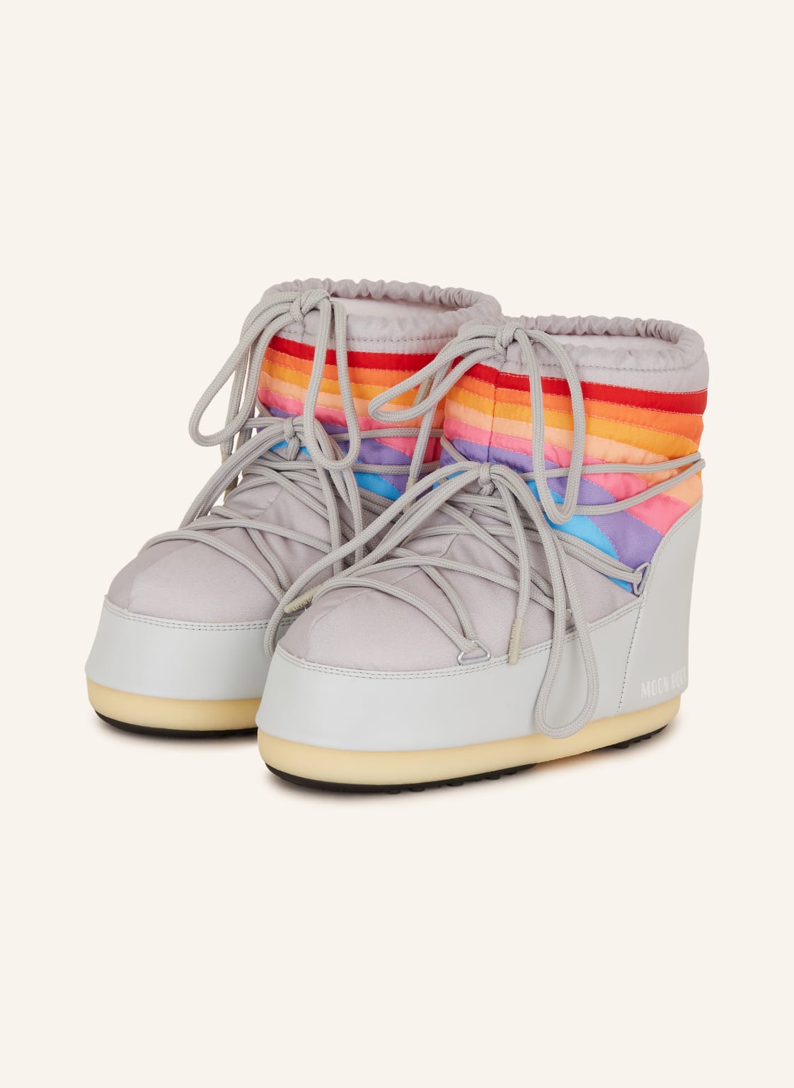 Moon Boot Moon Boots Icon Low Rainbow grau von moon boot