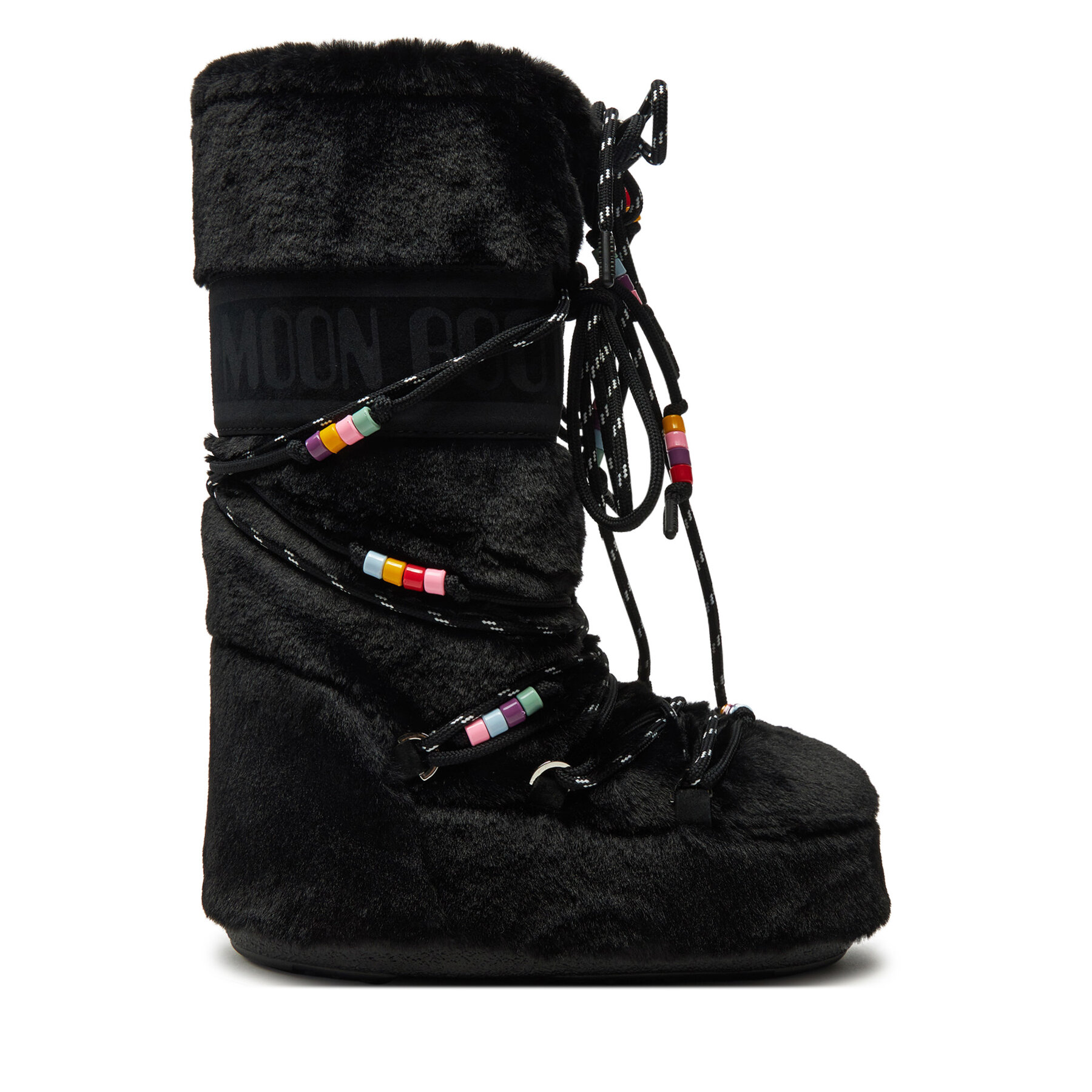 Schneeschuhe Moon Boot Icon Faux Fur BEADS80D1408990 Schwarz Schneeschuhe Moon Boot Icon Faux Fur BEADS80D1408990 Schwarz von moon boot