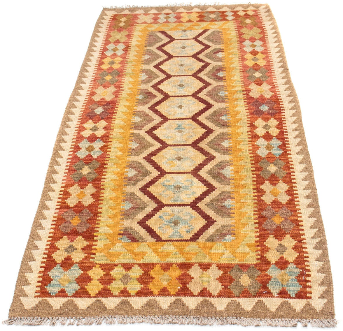 morgenland Läufer »Kelim Medaillon Beige 191 x 74 cm«, rechteckig von morgenland