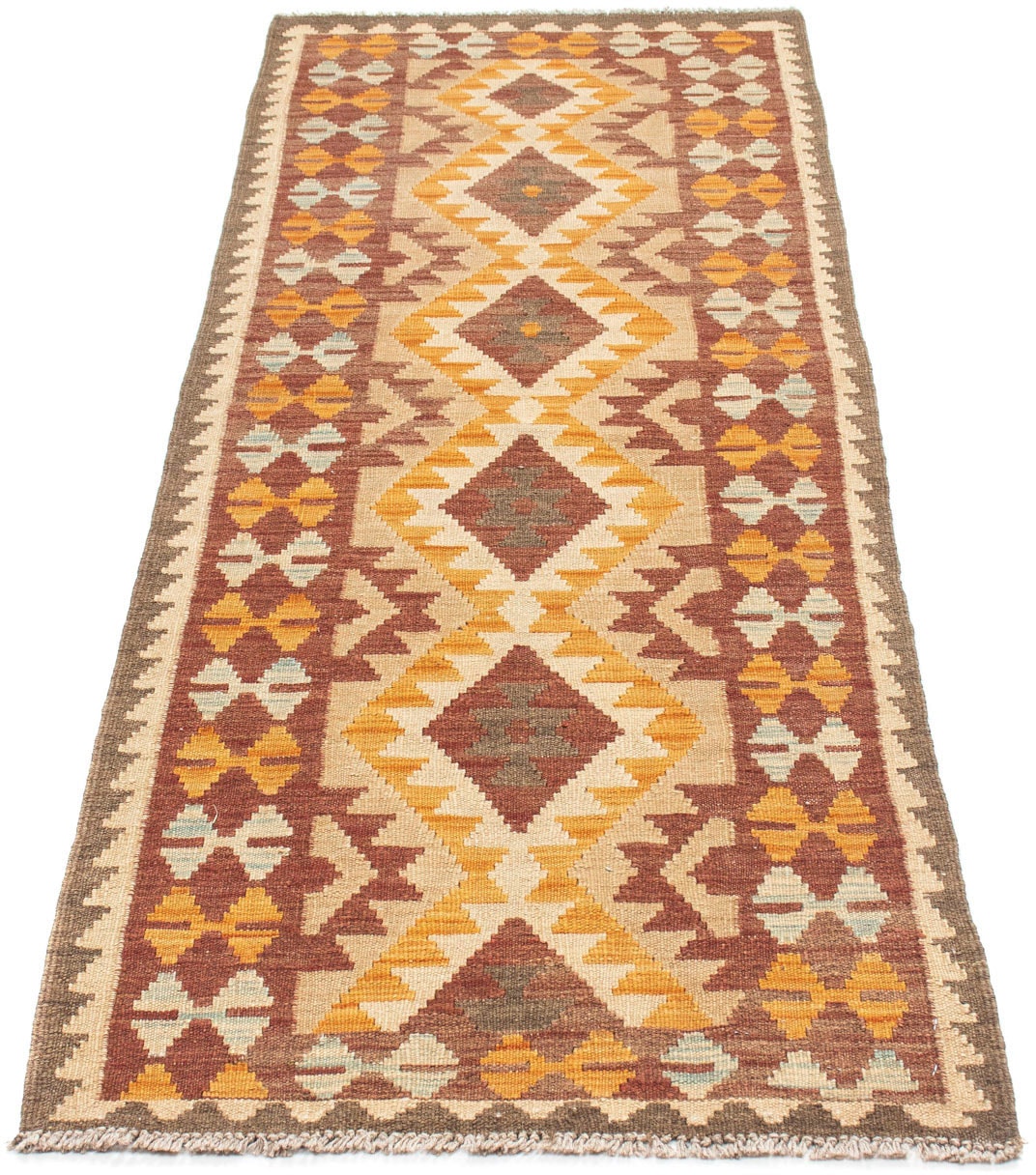 morgenland Läufer »Kelim Medaillon Beige 194 x 63 cm«, rechteckig von morgenland