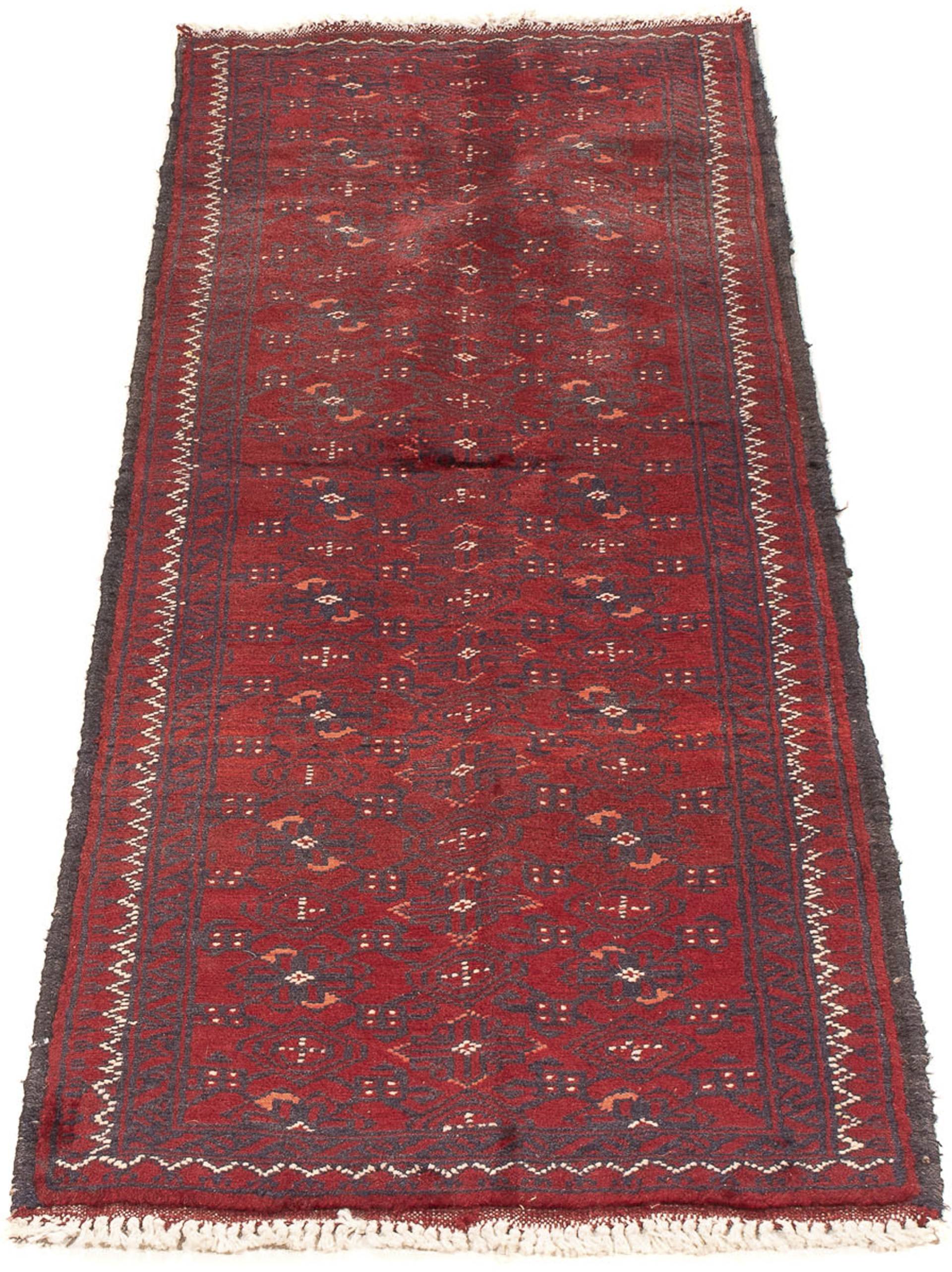 morgenland Orientteppich »Afghan - 140 x 44 cm - rot«, rechteckig von morgenland