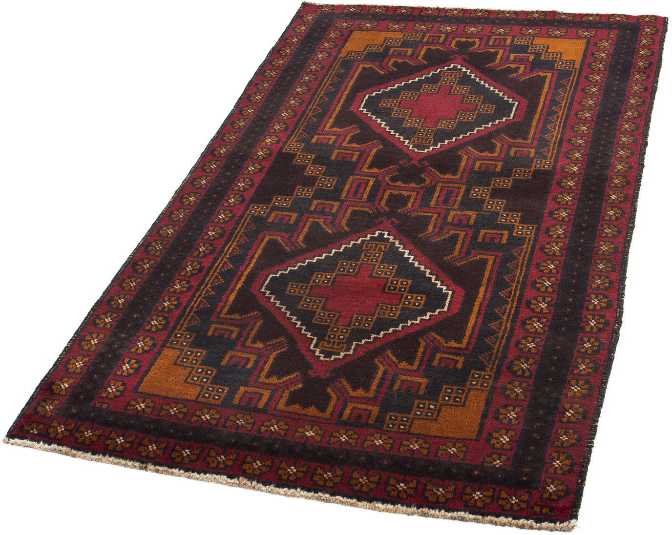 morgenland Orientteppich »Belutsch - 149 x 83 cm - braun«, rechteckig, Wohnzimmer, Handgeknüpft, Einzelstück mit Zertifikat von morgenland
