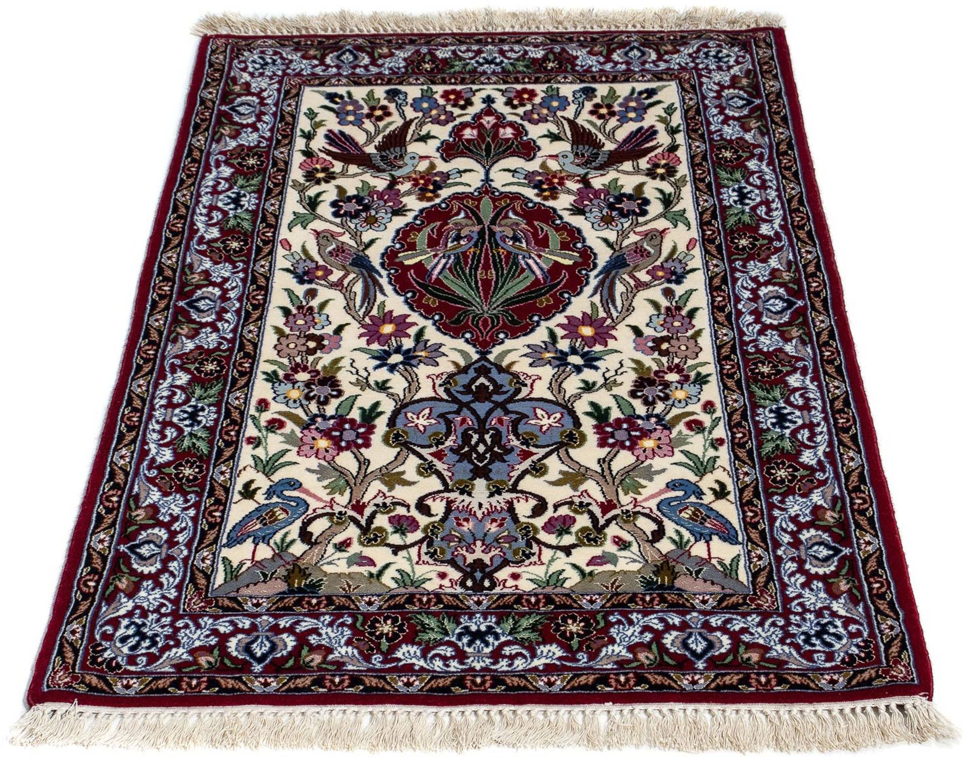 morgenland Orientteppich »Perser - Isfahan - Premium - 105 x 67 cm - dunkelrot«, rechteckig von morgenland