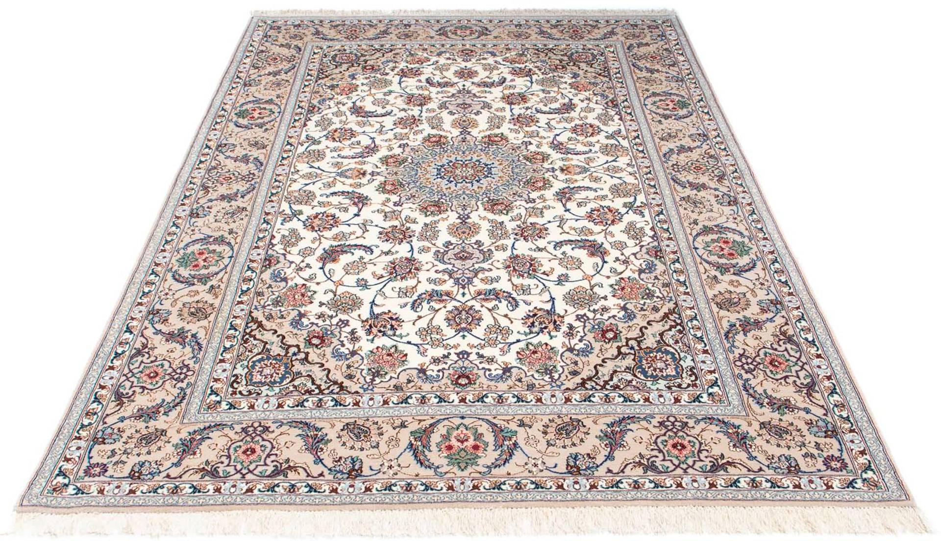 morgenland Orientteppich »Perser - Isfahan - Premium - 230 x 145 cm - beige«, rechteckig von morgenland