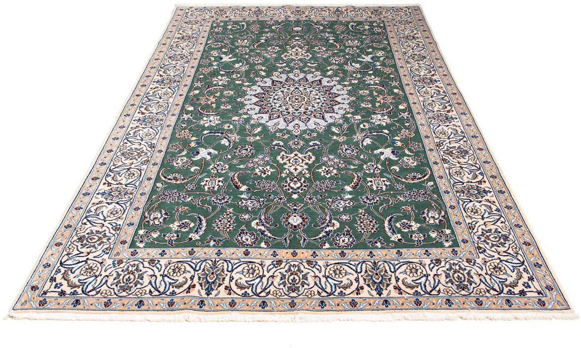 morgenland Orientteppich »Perser - Nain - Royal - 254 x 152 cm - grün«, rechteckig von morgenland