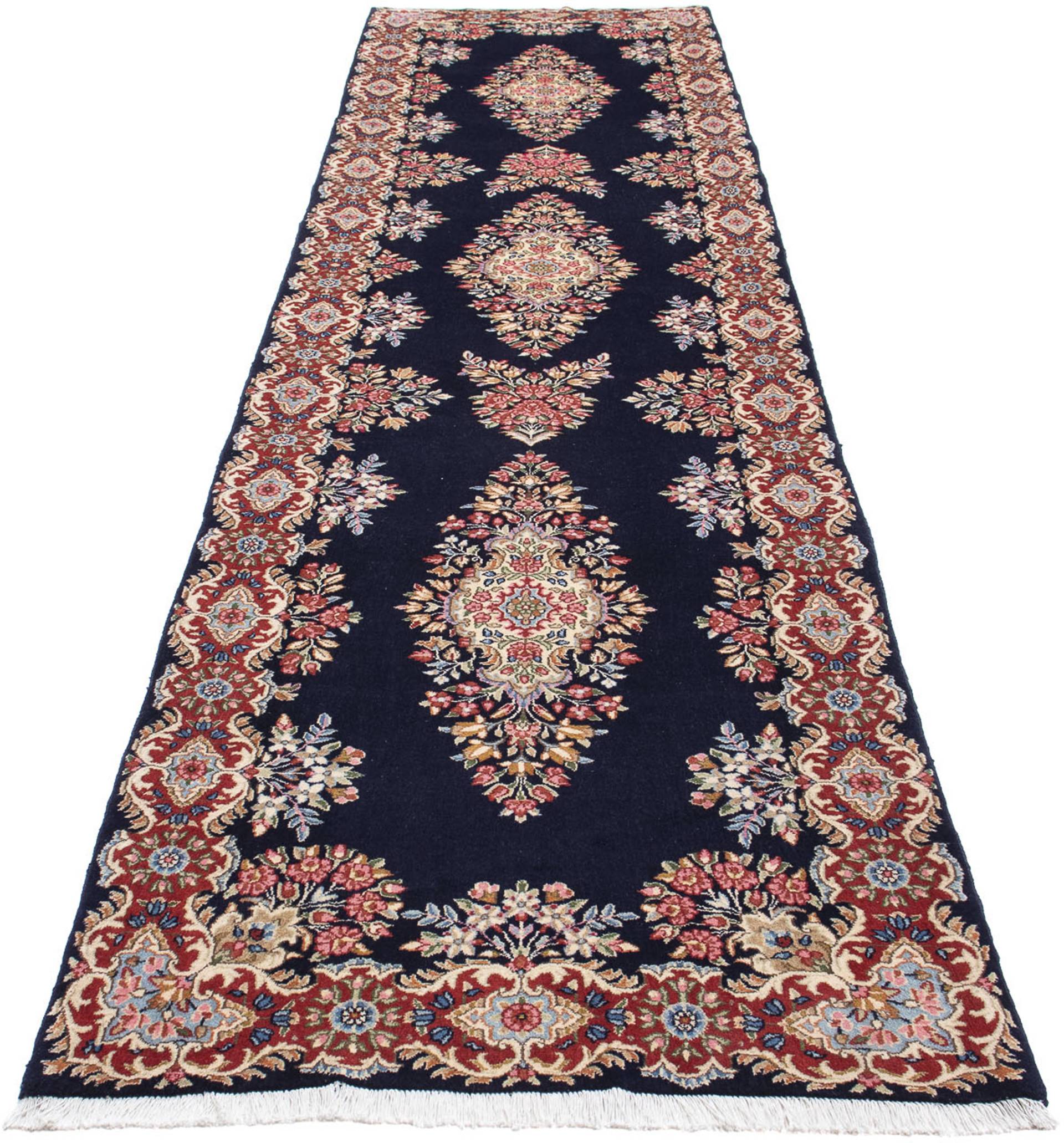 morgenland Orientteppich »Perser - Royal - 407 x 96 cm - dunkelblau«, rechteckig von morgenland