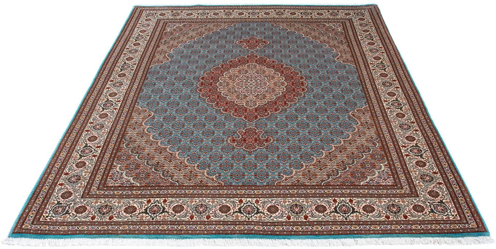 morgenland Orientteppich »Perser - Täbriz - 202 x 150 cm - türkis«, rechteckig von morgenland