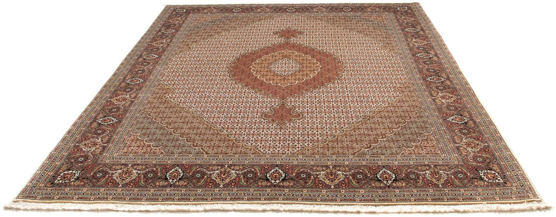 morgenland Orientteppich »Perser - Täbriz - 252 x 202 cm - hellbraun«, rechteckig von morgenland