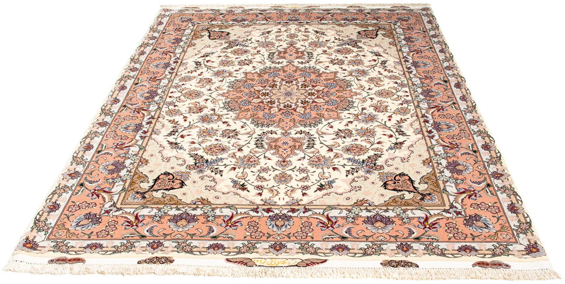 morgenland Orientteppich »Perser - Täbriz - Royal - 205 x 154 cm - beige«, rechteckig von morgenland