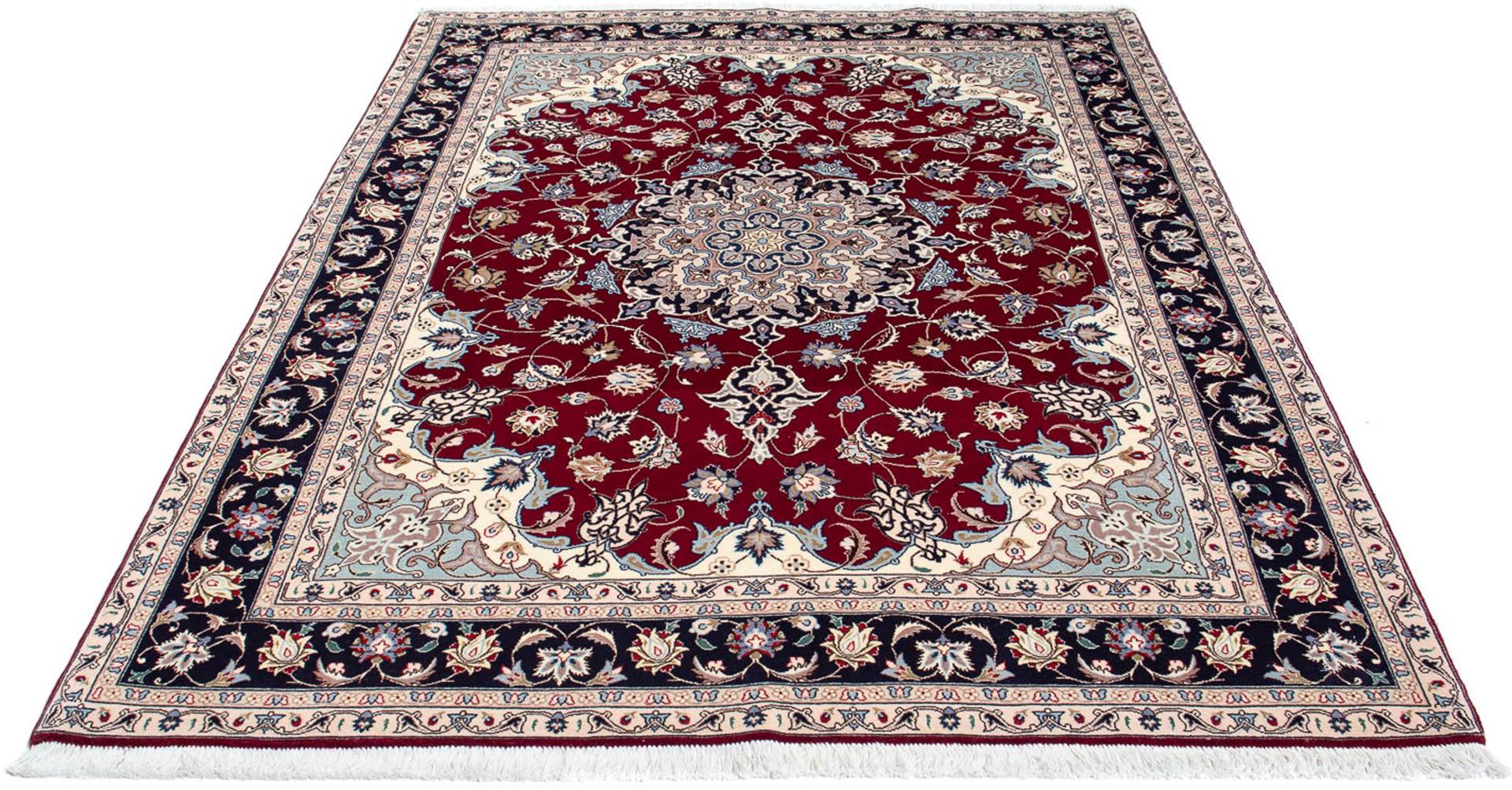 morgenland Orientteppich »Perser - Täbriz - Royal - 207 x 155 cm - dunkelrot«, rechteckig von morgenland