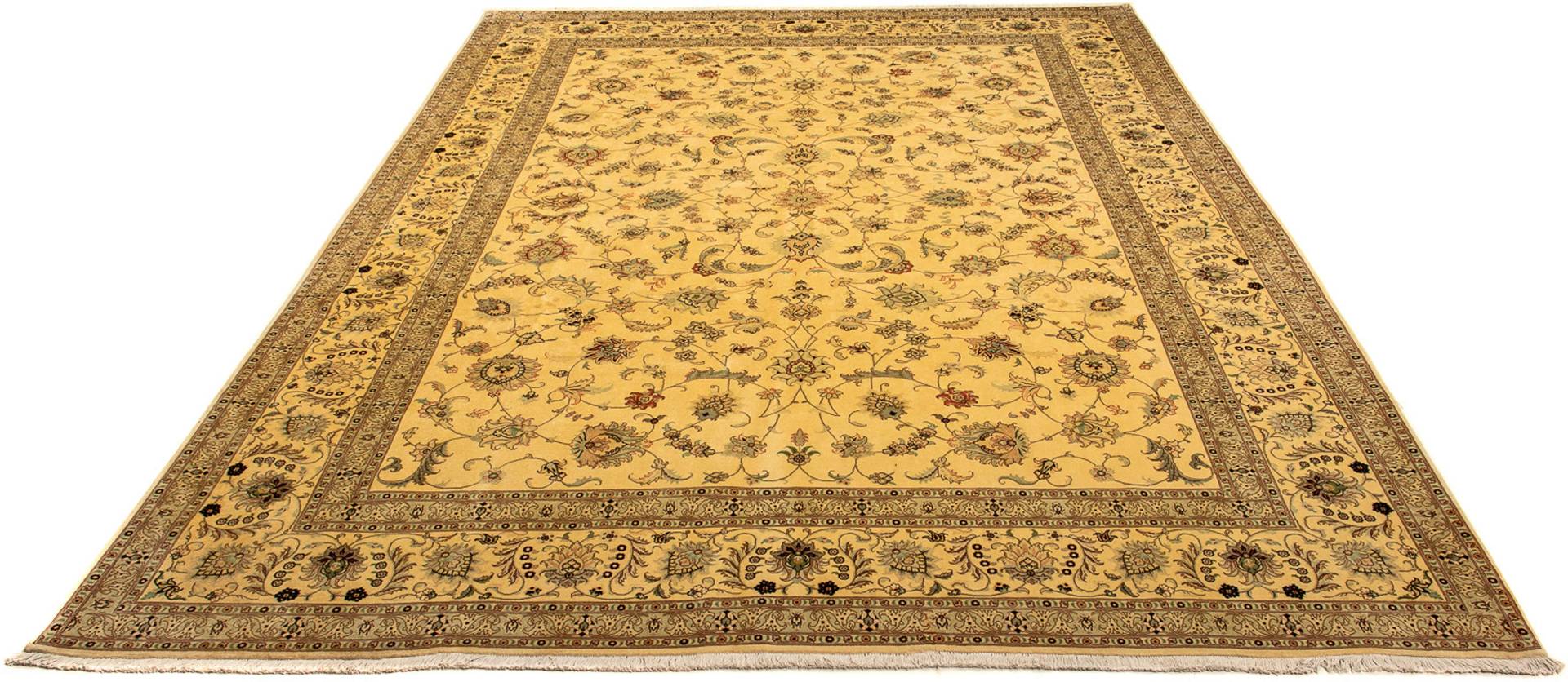 morgenland Orientteppich »Perser - Täbriz - Royal - 343 x 248 cm - gold«, rechteckig von morgenland