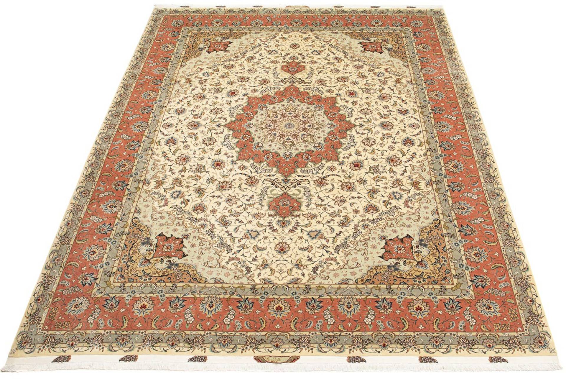 morgenland Orientteppich »Perser - Täbriz - Royal - 387 x 307 cm - braun«, rechteckig von morgenland