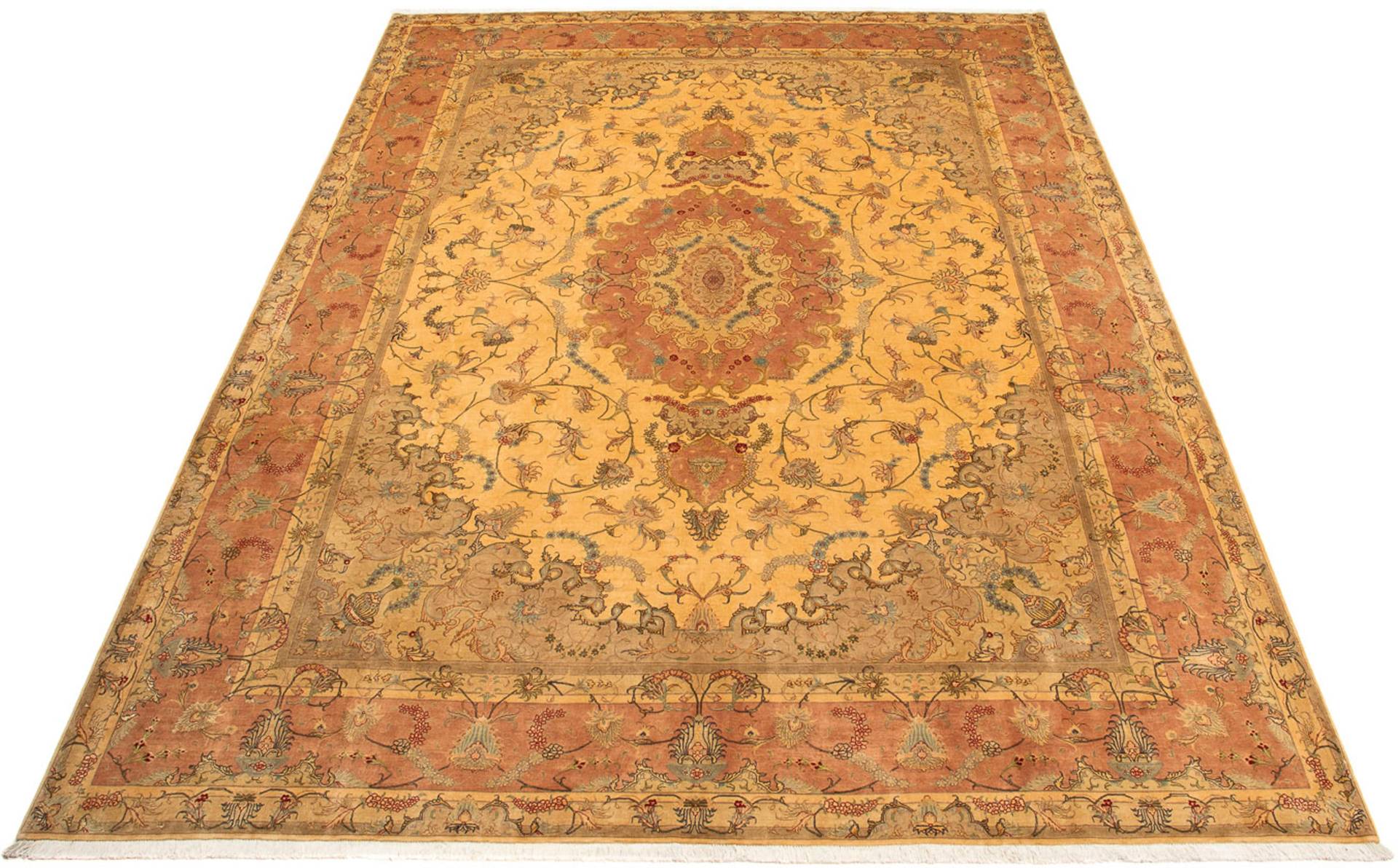 morgenland Orientteppich »Perser - Täbriz - Royal - 398 x 306 cm - gold«, rechteckig von morgenland