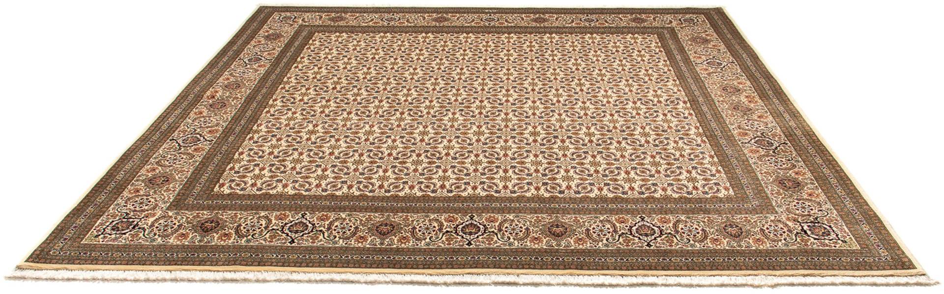 morgenland Orientteppich »Perser - Täbriz quadratisch - 248 x 243 cm - beige«, quadratisch von morgenland