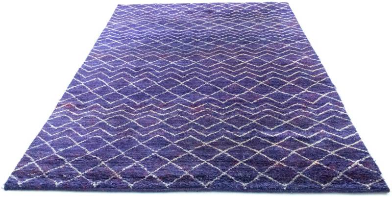 morgenland Teppich »Designer Teppich handgeknüpft lila«, rechteckig von morgenland