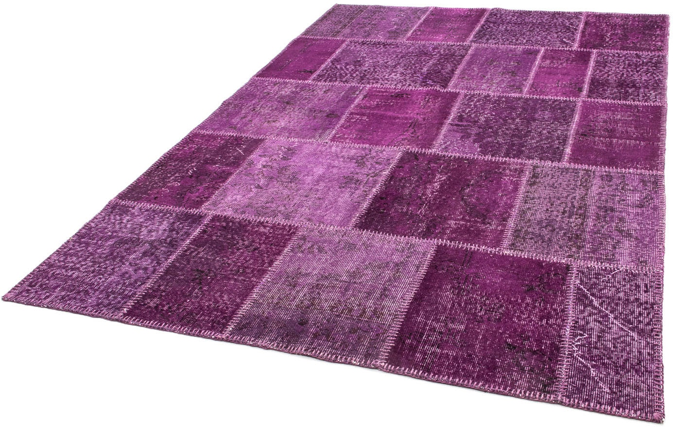 morgenland Teppich »Patchwork - 240 x 170 cm - lila«, rechteckig von morgenland