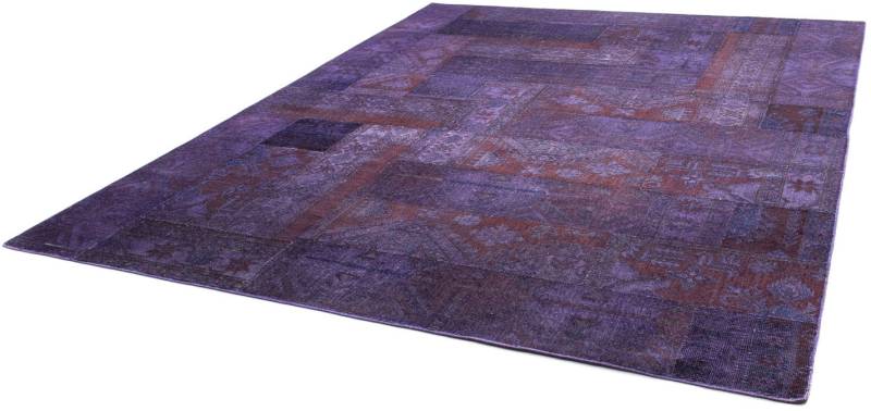 morgenland Teppich »Patchwork - 299 x 239 cm - lila«, rechteckig von morgenland