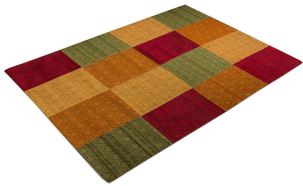 morgenland Teppich »Patchwork Teppich handgetuftet mehrfarbig«, rechteckig von morgenland