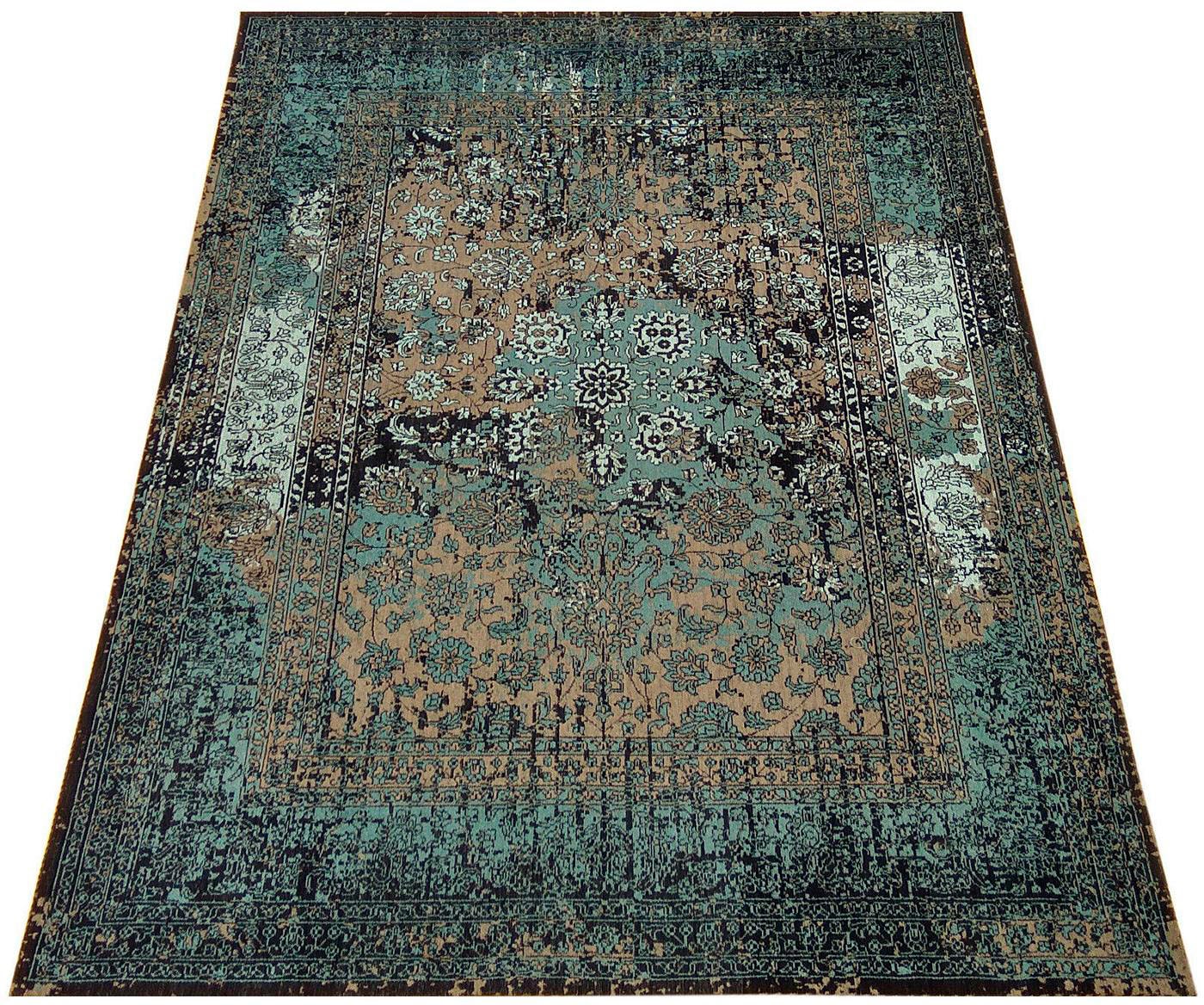 morgenland Teppich »VINTAGE MANHATTAN«, rechteckig, 6 mm Höhe, Handarbeit Viskose Shabby, Wohnzimmer morgenland Teppich »VINTAGE MANHATTAN«, rechteckig, 6 mm Höhe, Handarbeit Viskose Shabby, Wohnzimmer von morgenland