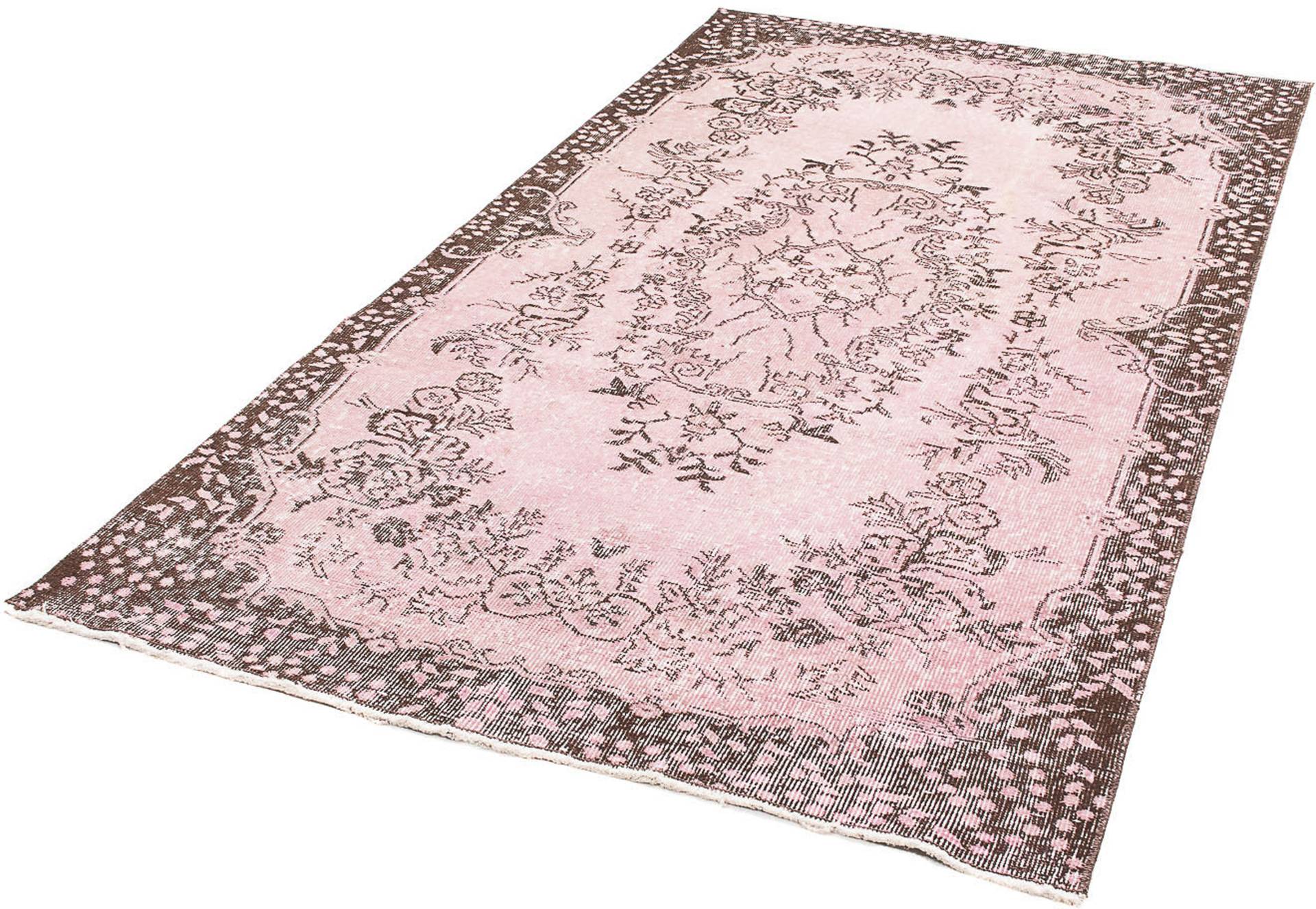 morgenland Teppich »Vintage - 217 x 118 cm - rosa«, rechteckig von morgenland